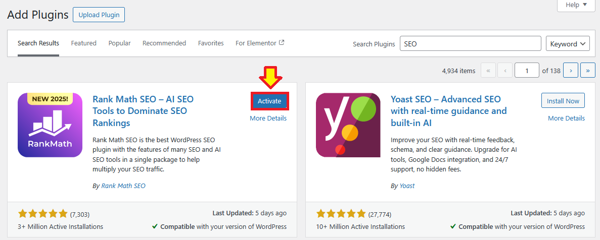 2 Easy Ways to Install WordPress Plugins 5 Activate The Plugin