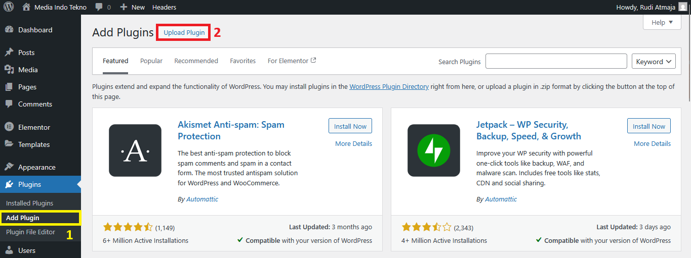 2 Easy Ways to Install WordPress Plugins 9 Add a New Plugin