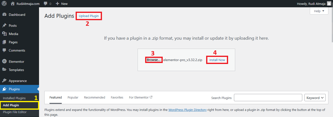 How to Create a Custom 404 Page: Step-by-Step 3 Install Activate The Elementor Pro Plugin