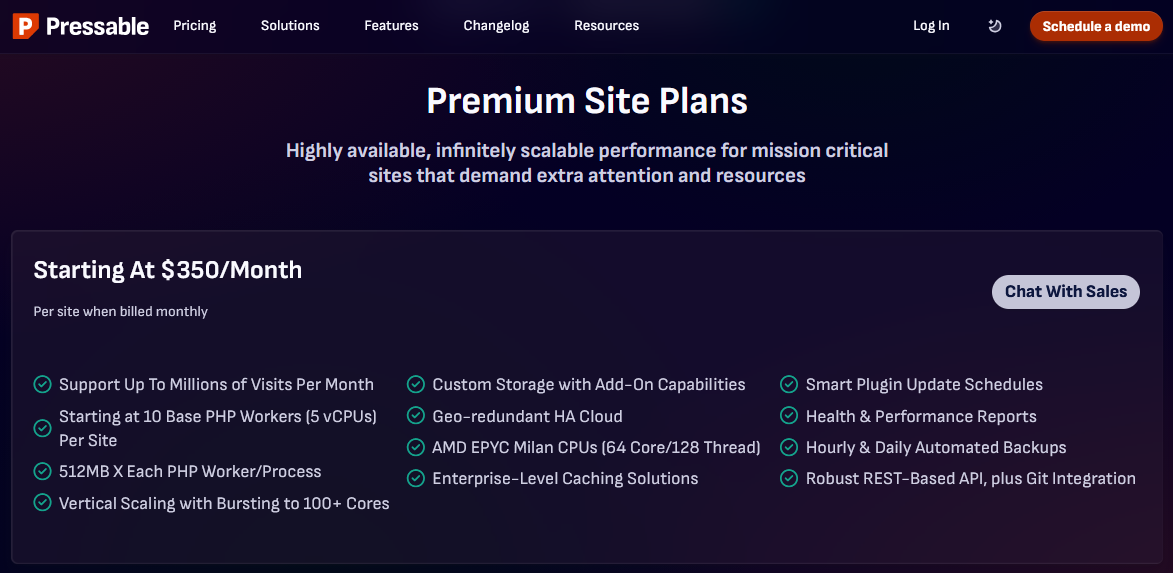 What Is WordPress Hosting (And Do You Actually Need It?) 4 Pressable Premium Site Plans