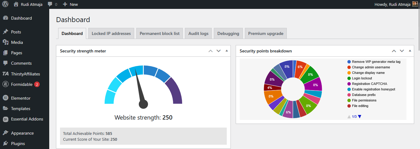 Blogging on a Budget? 7 Best Free WordPress Plugins for Blog 2 aios dashboard