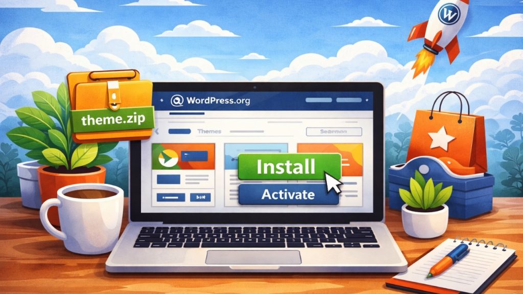 how to install a wordpress theme