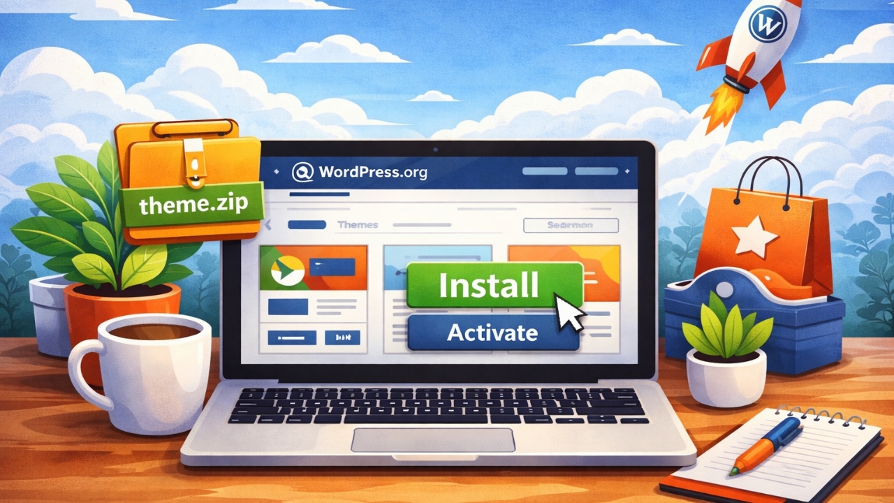 how to install a wordpress theme