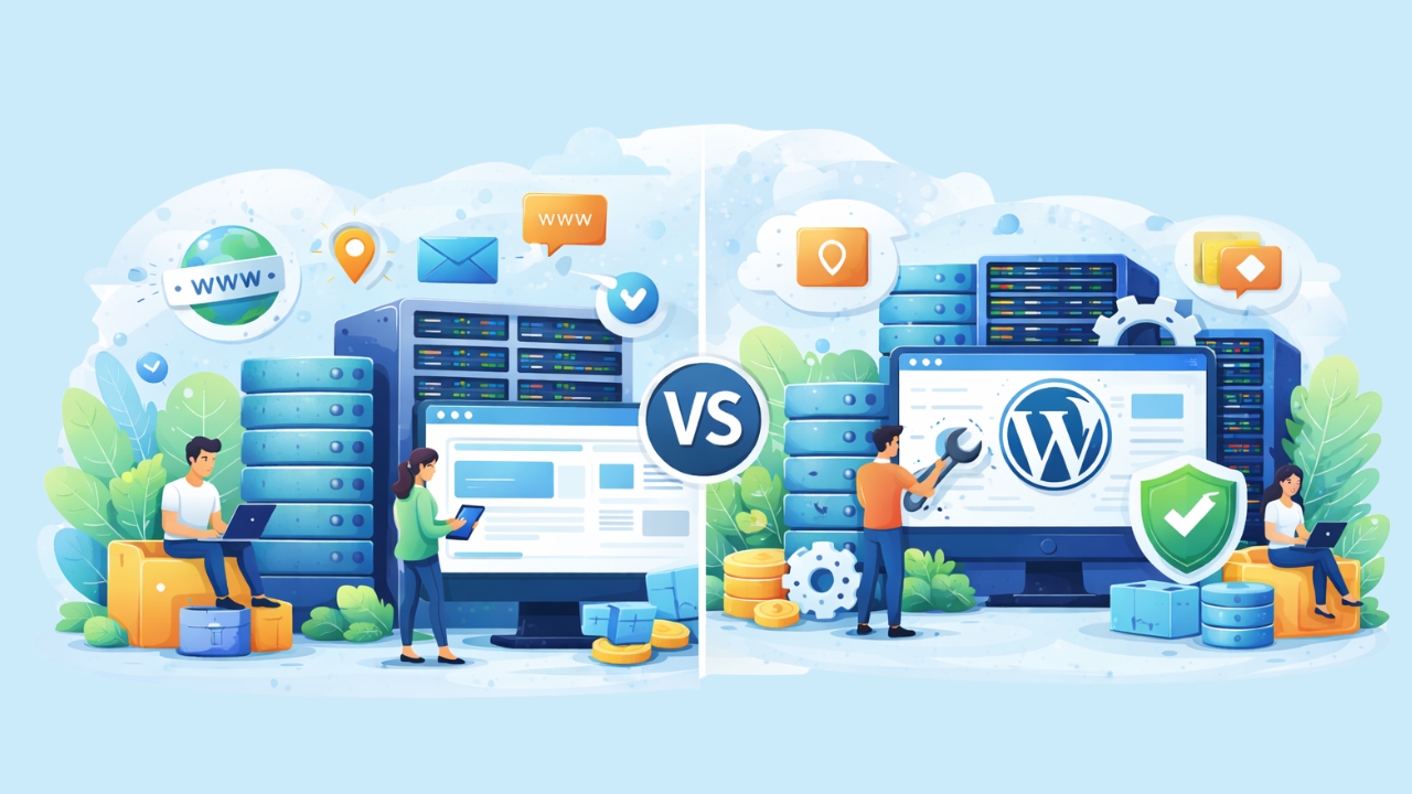 shared hosting vs wordpress hosting